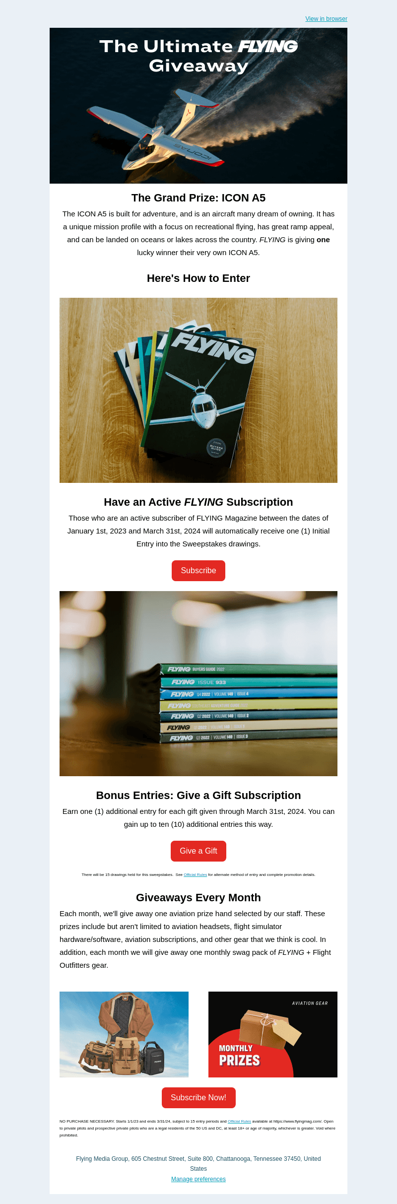 Flying Magazine email from Thu, May 18, 2023