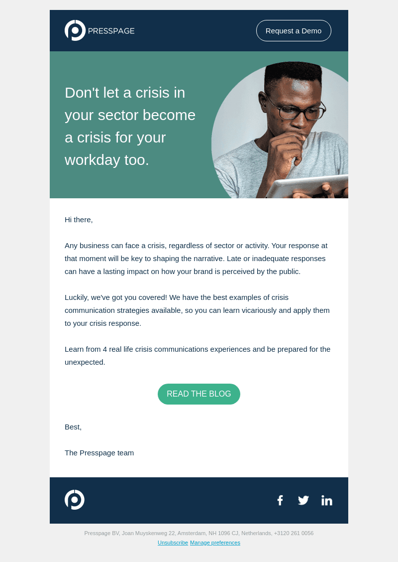 Presspage email from Mon, May 22, 2023