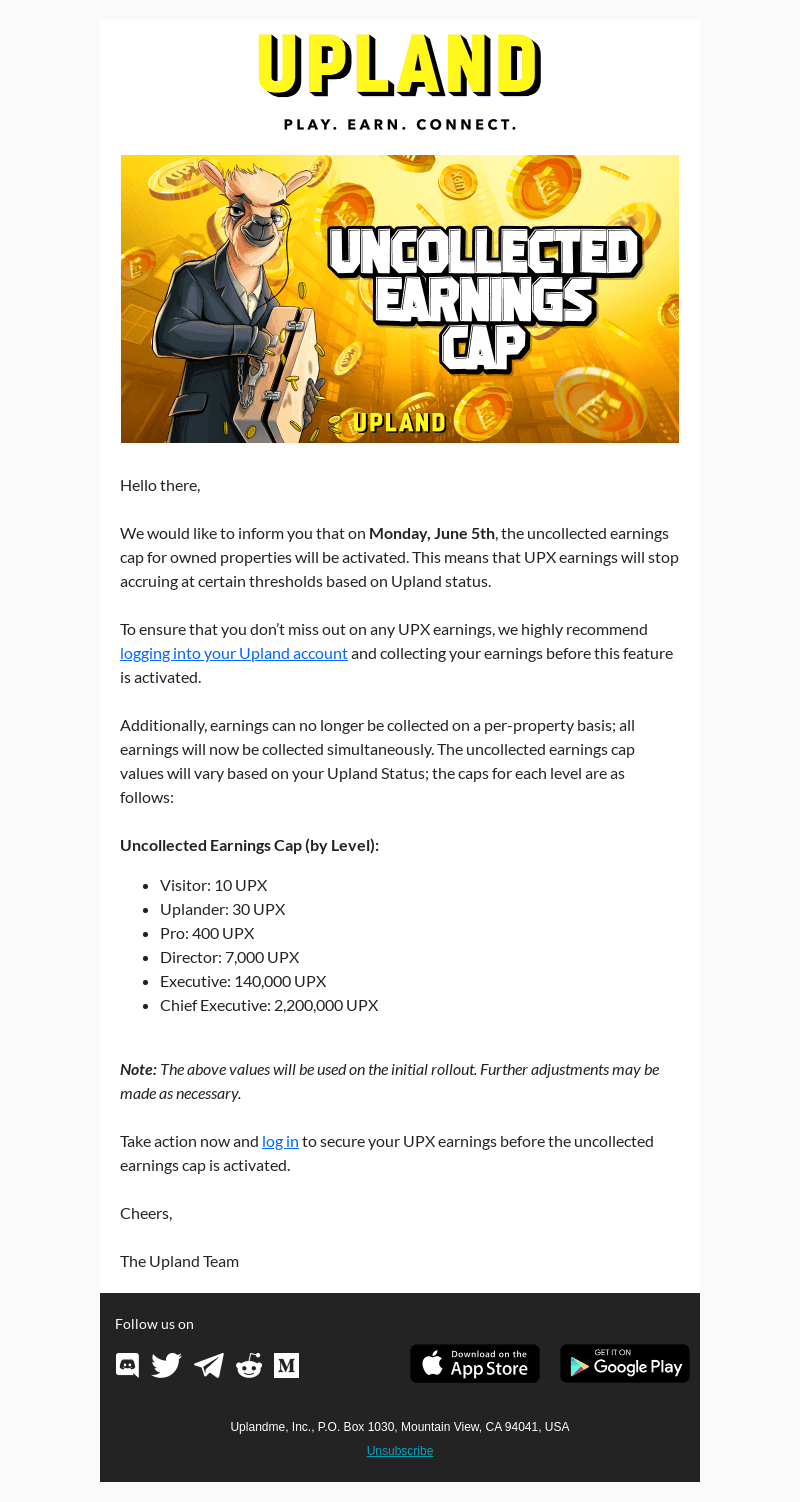 Upland email from Tue, May 23, 2023