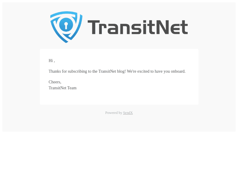 TransitNet email from Tue, May 23, 2023