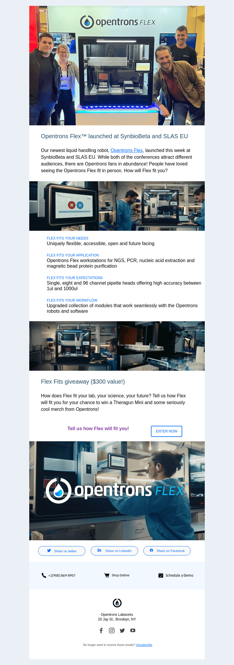 OpenTrons email from Wed, May 24, 2023