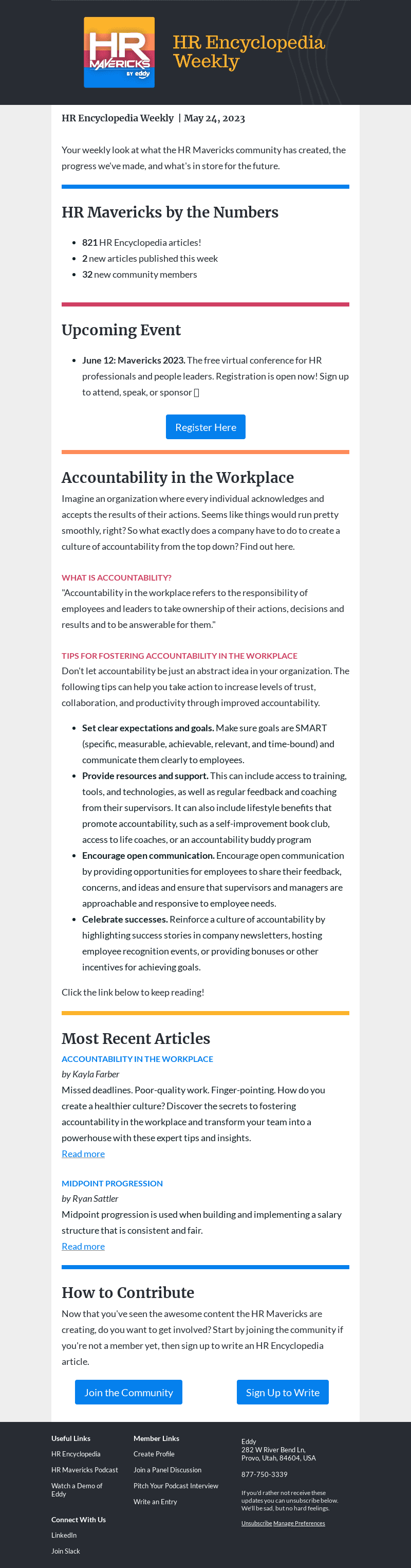 Now LIVE: Accountability in the Workplace & Midpoint Progression