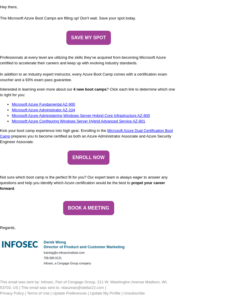 Signed Up for Your Microsoft Azure Boot Camp Yet?