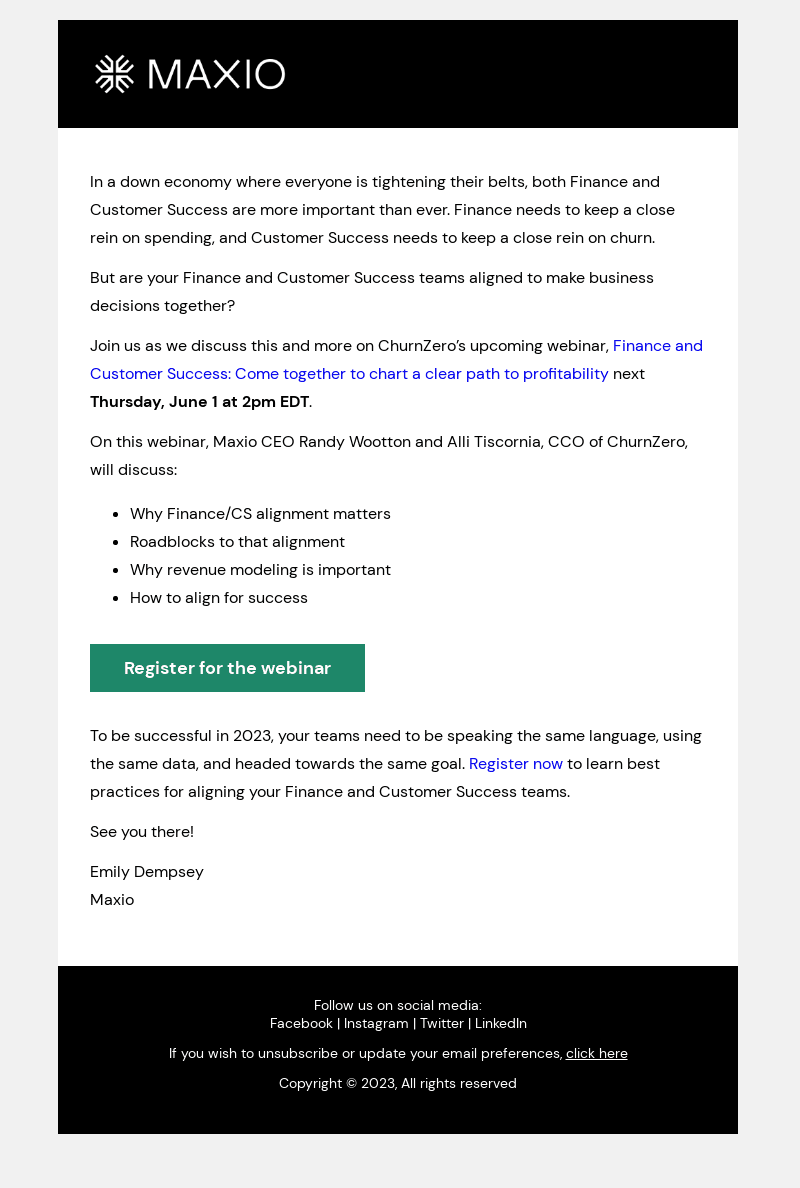 [Webinar] Aligning Customer Success and Finance