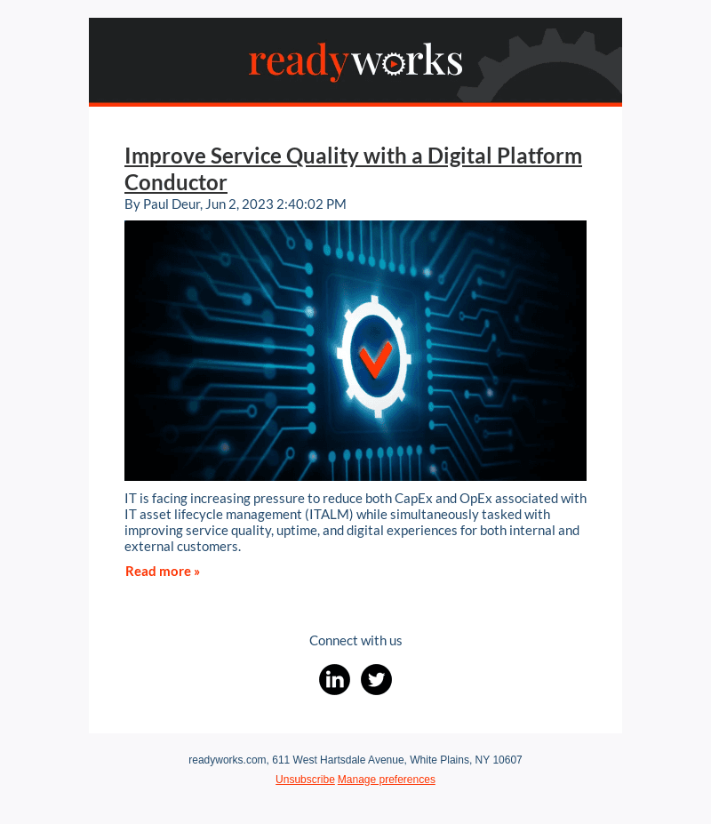 Improve Service Quality with a Digital Platform Conductor