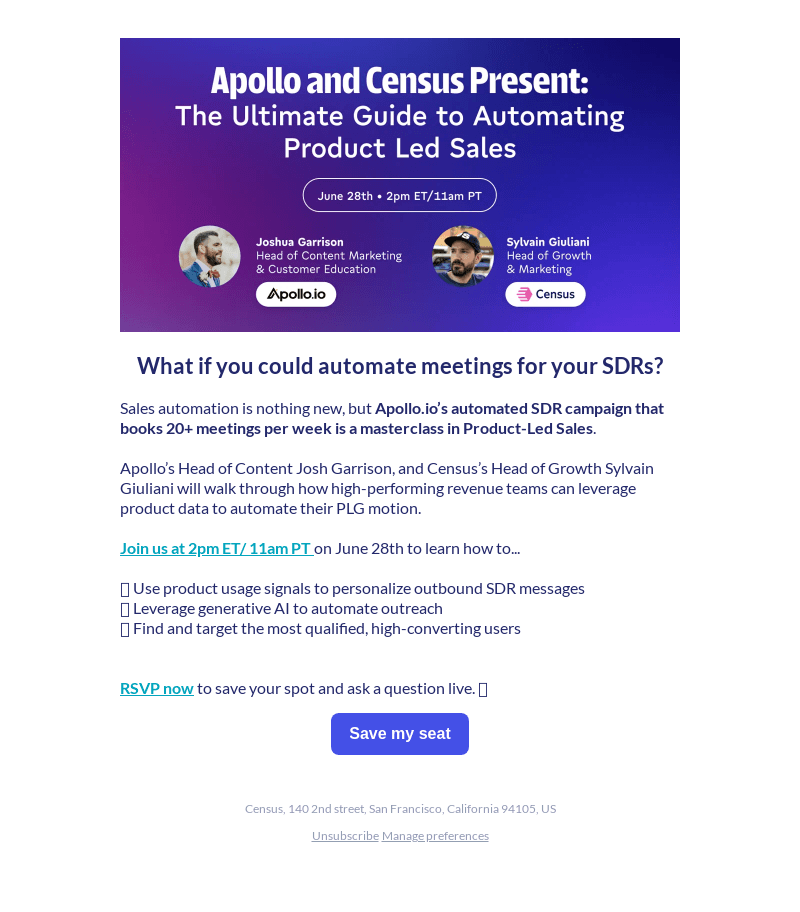 Webinar: Your Guide to Automating Product-Led Sales with Apollo