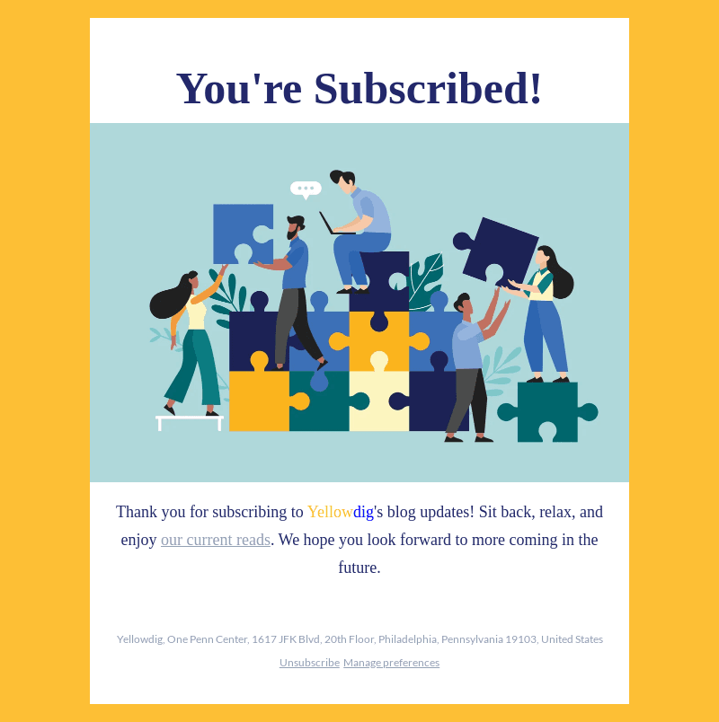 Thank you for subscribing!