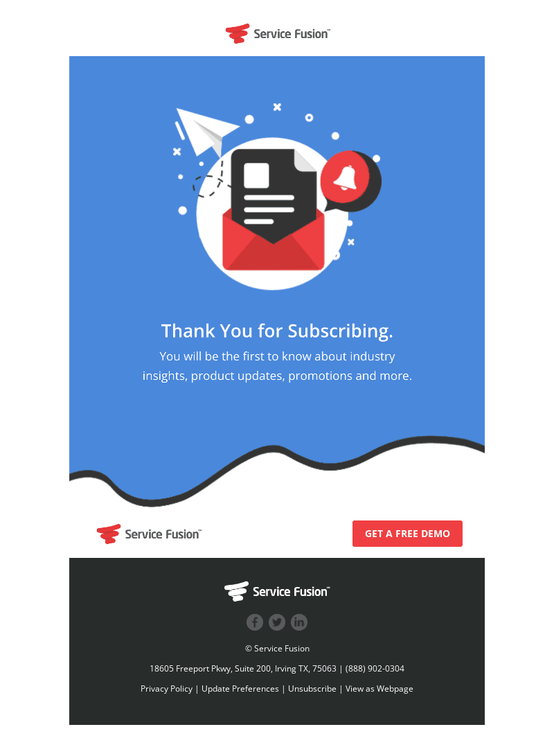 Confirmed! Thank you for subscribing.