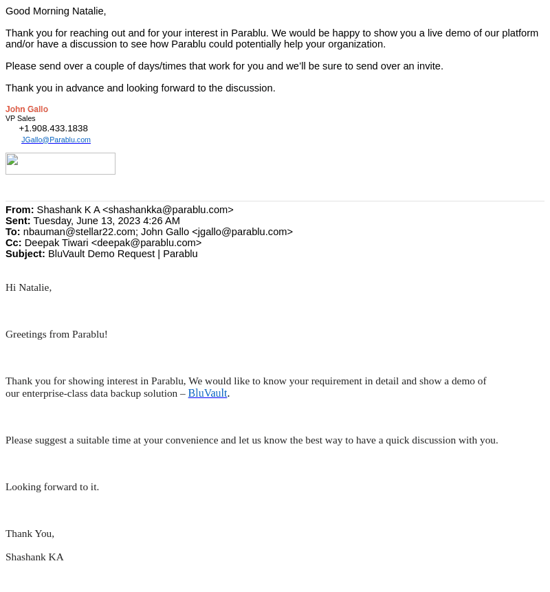 Parablu email from Tue, Jun 13, 2023