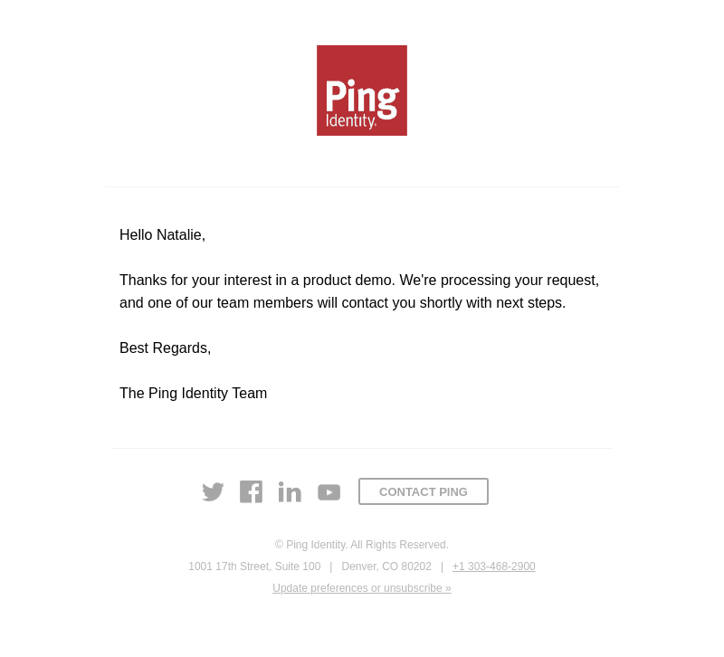 UnboundID email from Thu, Jun 15, 2023