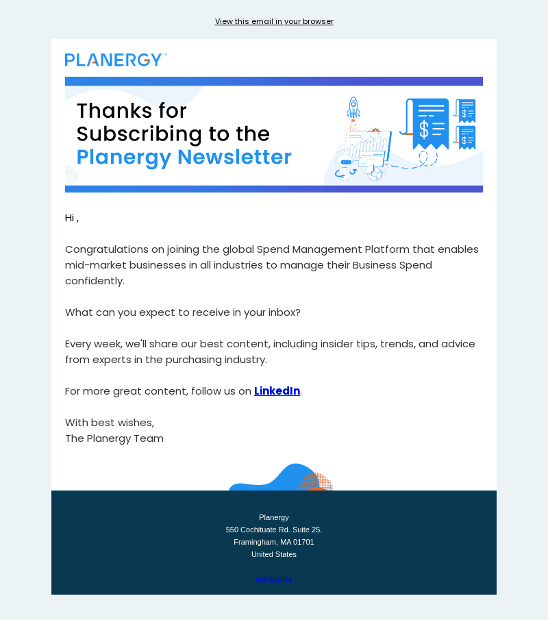 Welcome to the Planergy community!