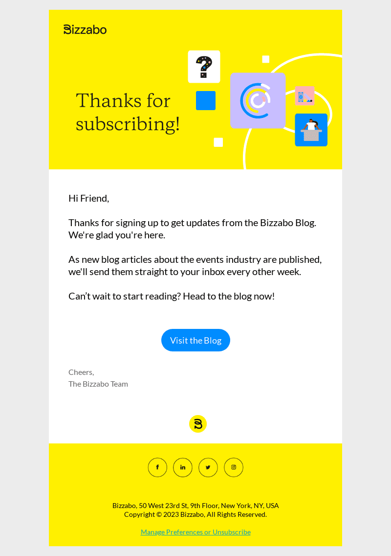 Bizzabo email from Tue, Jun 20, 2023