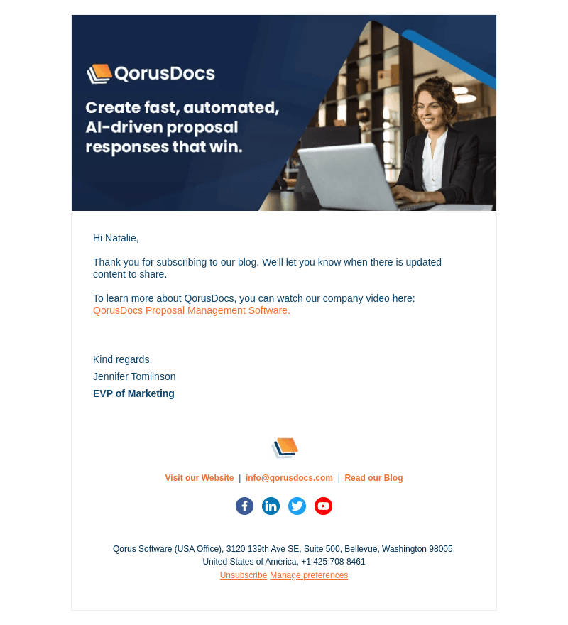 QorusDocs email from Tue, Jun 20, 2023