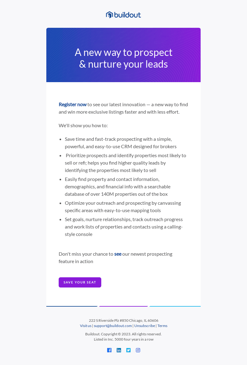 Buildout email from Tue, Jun 20, 2023