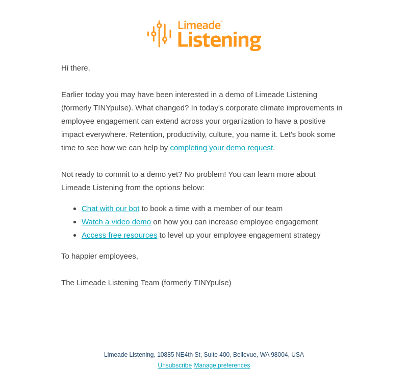 TINYpulse email from Tue, Jun 20, 2023
