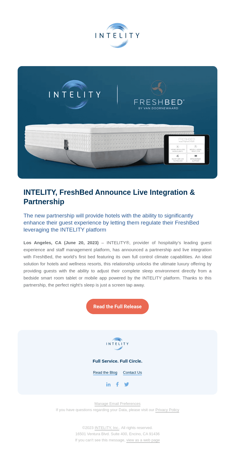 INTELITY email from Tue, Jun 20, 2023