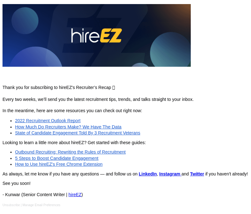 HireEZ email from Thu, Jun 22, 2023