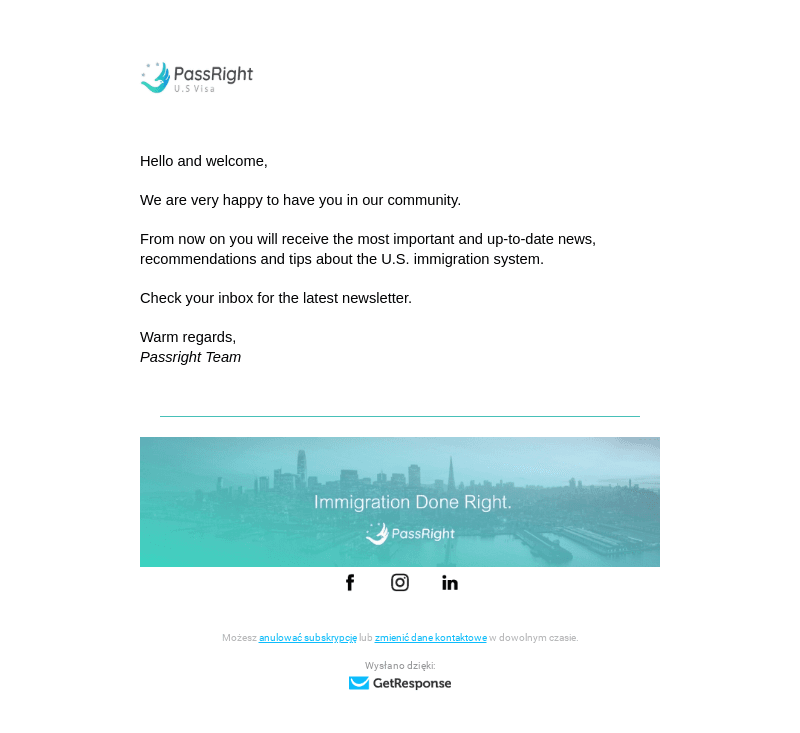 PassRight email from Mon, Jun 26, 2023
