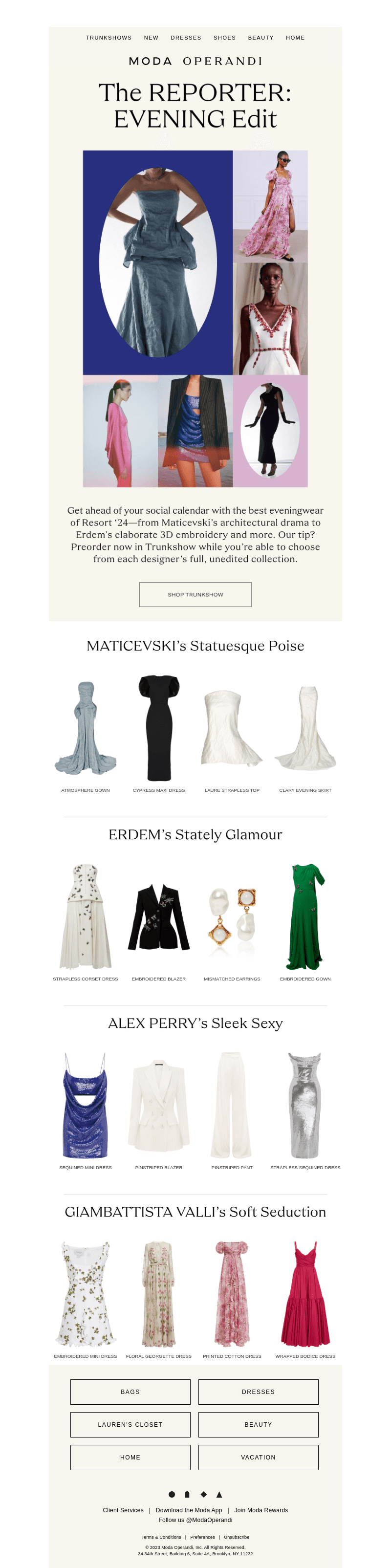 Next season's head-turning eveningwear