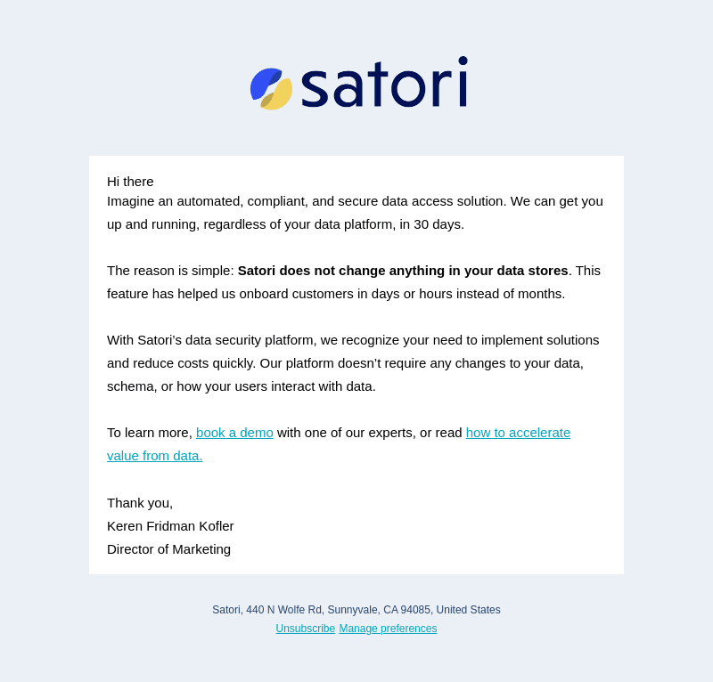 Your data operations - compliant & secure in 30 days
