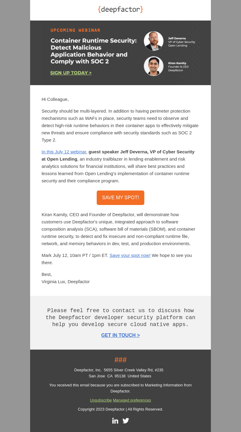 Webinar: Container Runtime Security—Detect Bad App Behavior