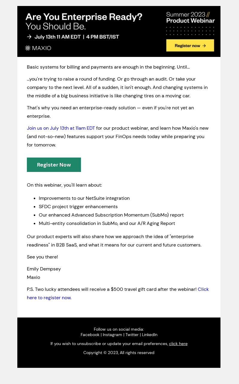 [Webinar] Maxio Summer 2023 Product Review