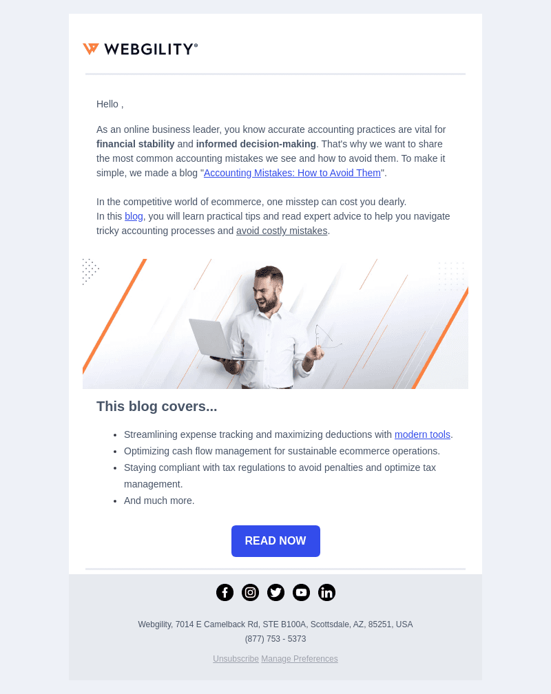 Webgility email from Wed, Jun 28, 2023