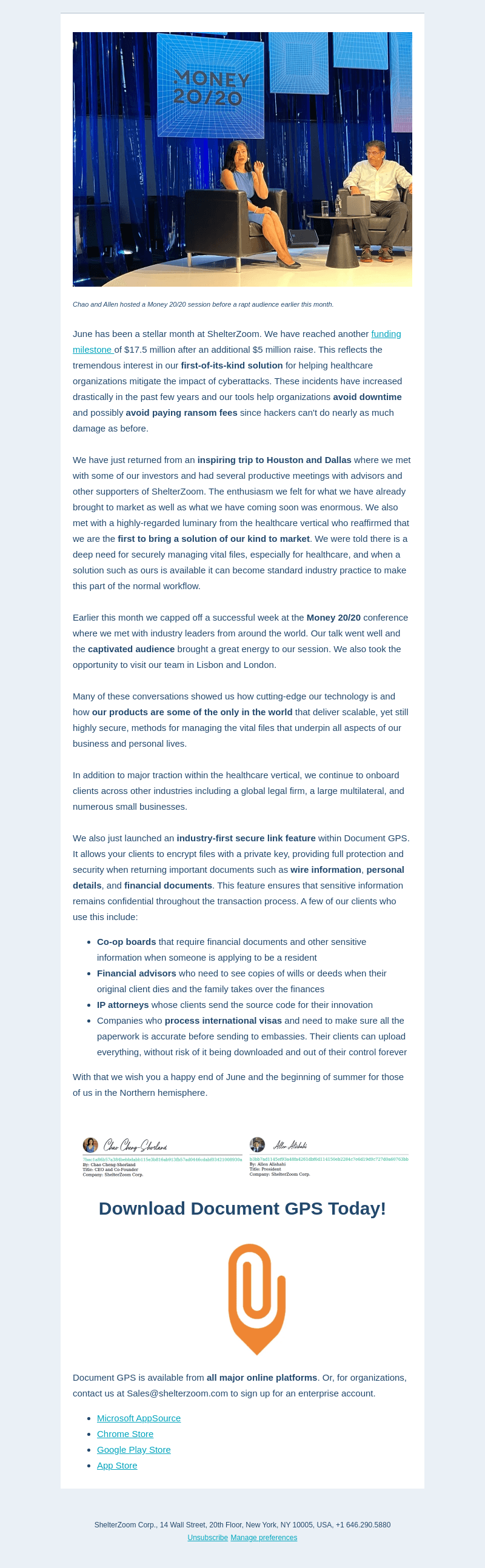 ShelterZoom email from Wed, Jun 28, 2023