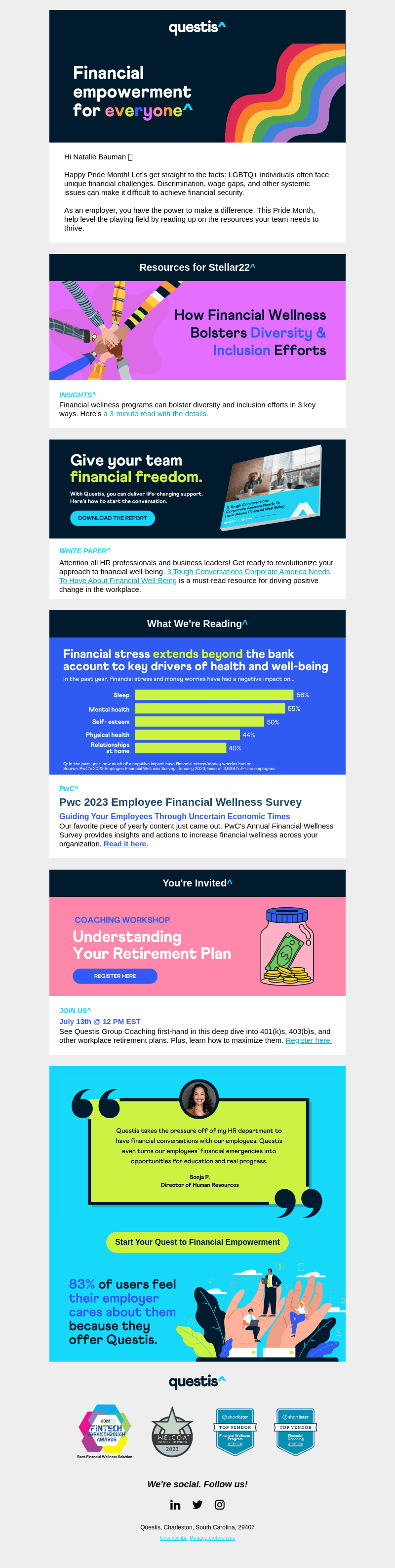 Taking Pride in Your Financial Benefits