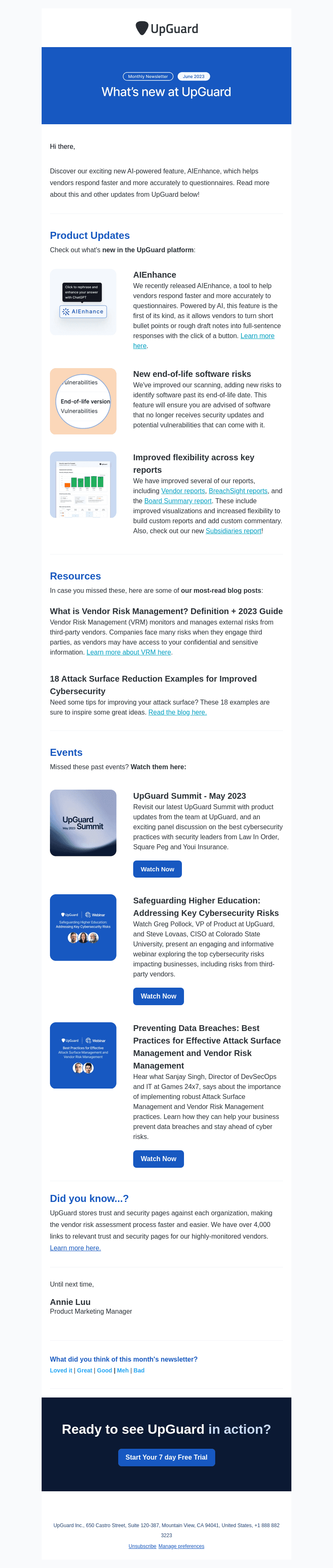 What's New in UpGuard for June?