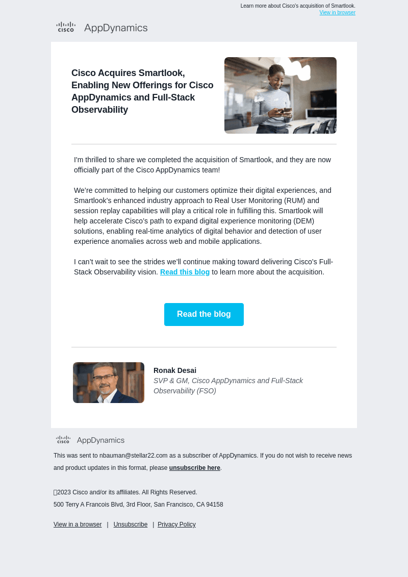 Welcoming Smartlook to Cisco’s FSO and AppDynamics team