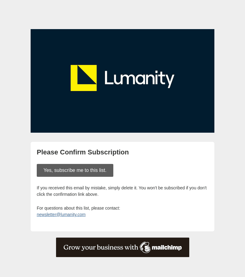 Lumanity email from Sat, Jul 1, 2023