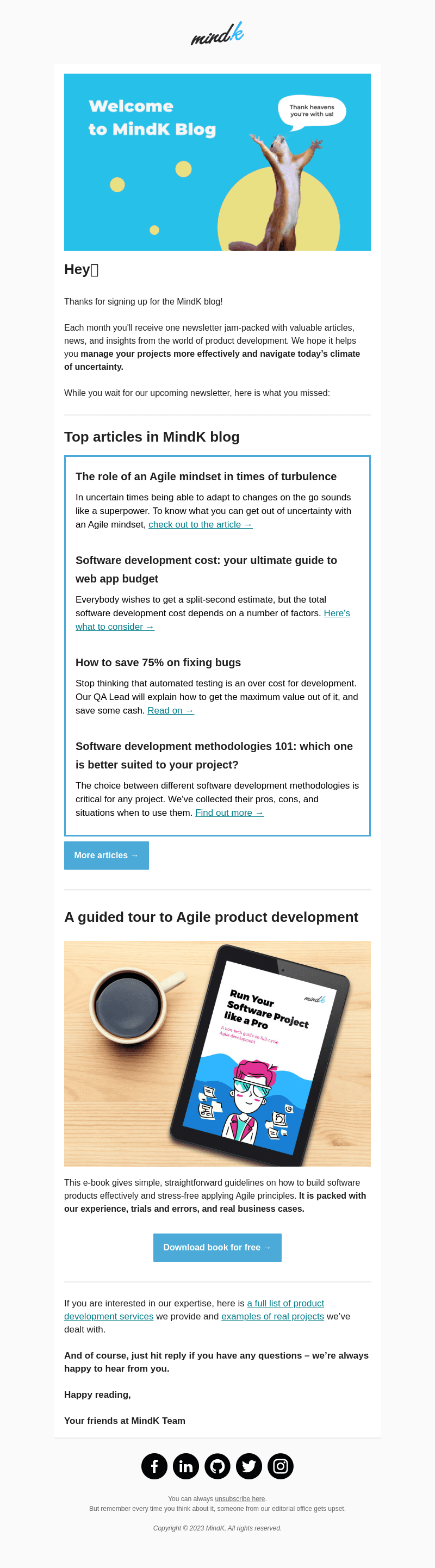 MindK email from Wed, Jul 5, 2023