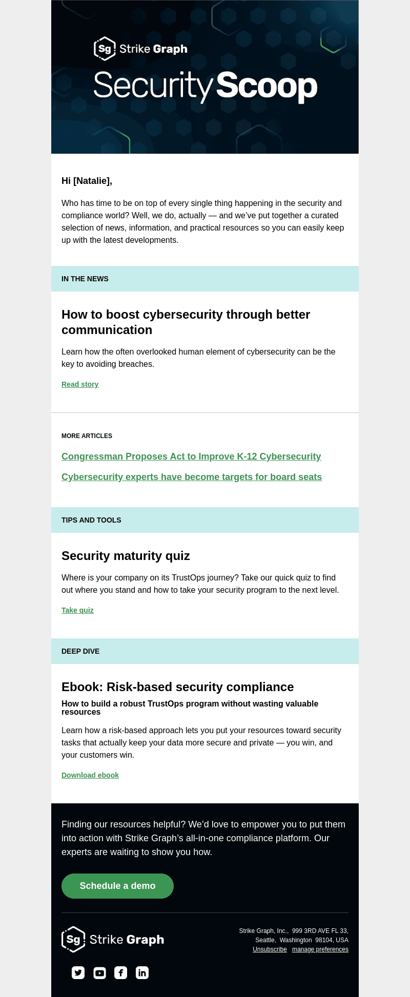 Security scoop | You asked and we delivered!