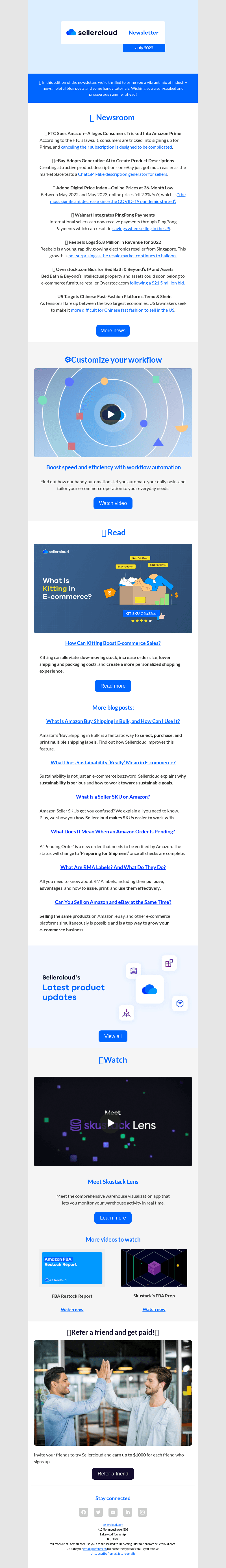 SellerCloud email from Thu, Jul 6, 2023