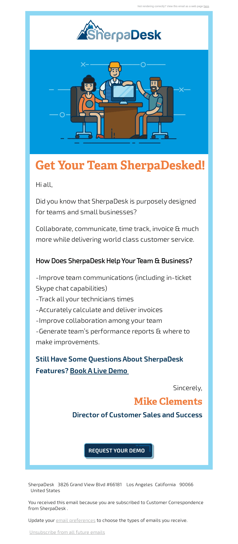 SherpaDesk is designed for teams