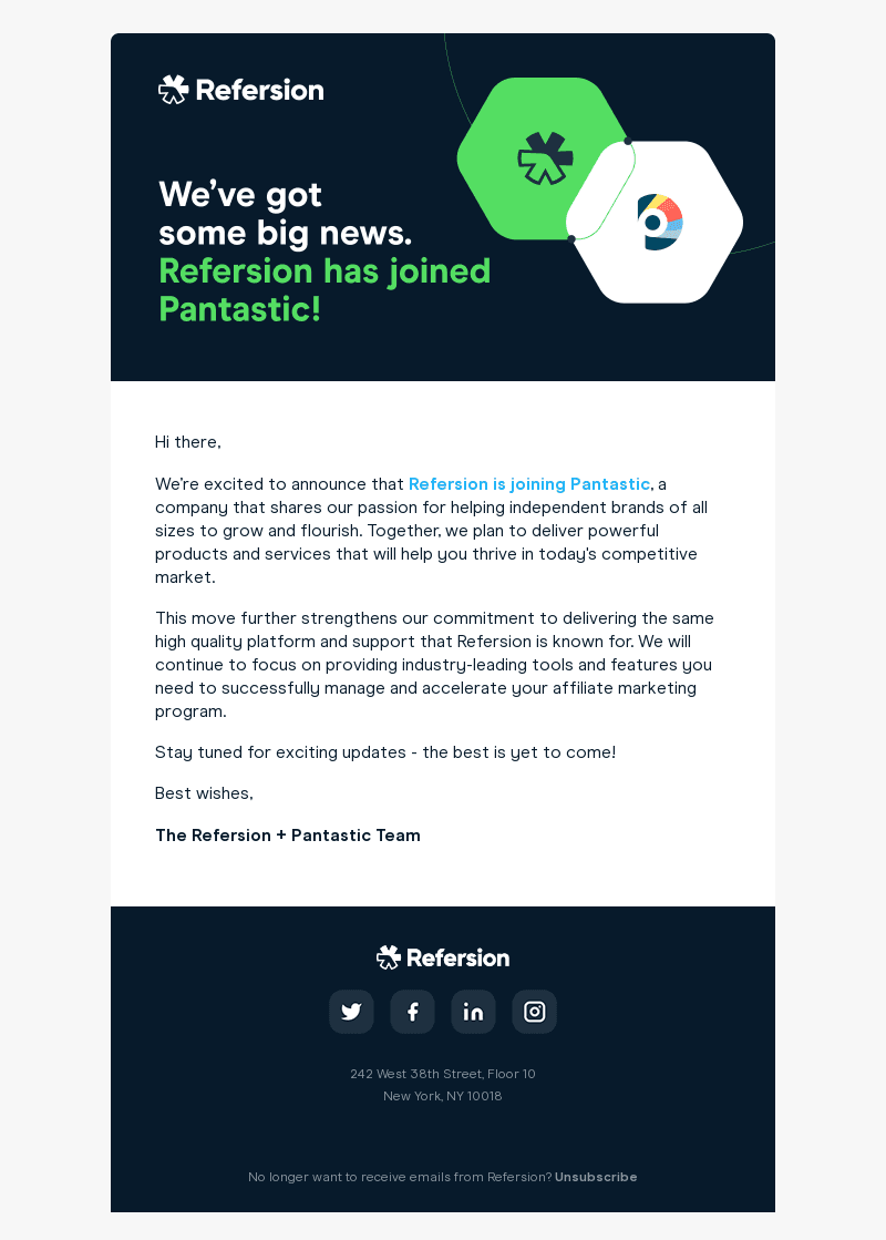 Refersion email from Wed, Jul 12, 2023