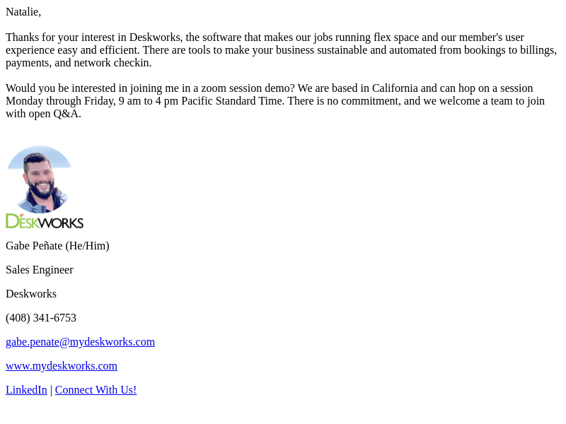 Connect with Deskworks