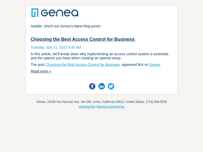 Choosing the Best Access Control for Business