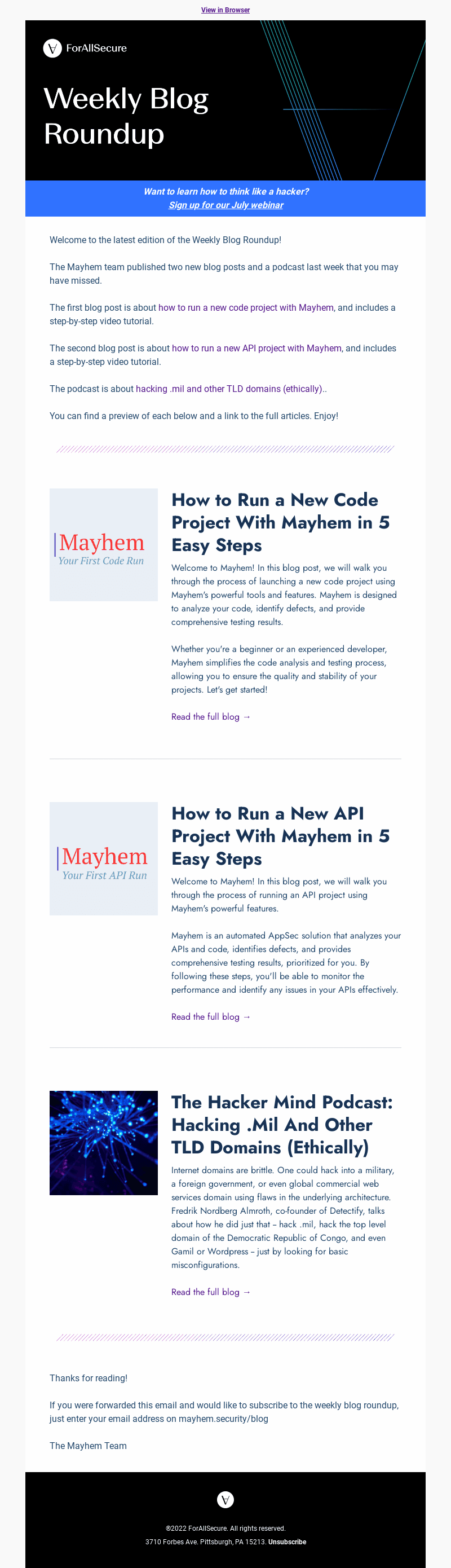 How to Run a New Code or API Project With Mayhem in 5 Easy Steps