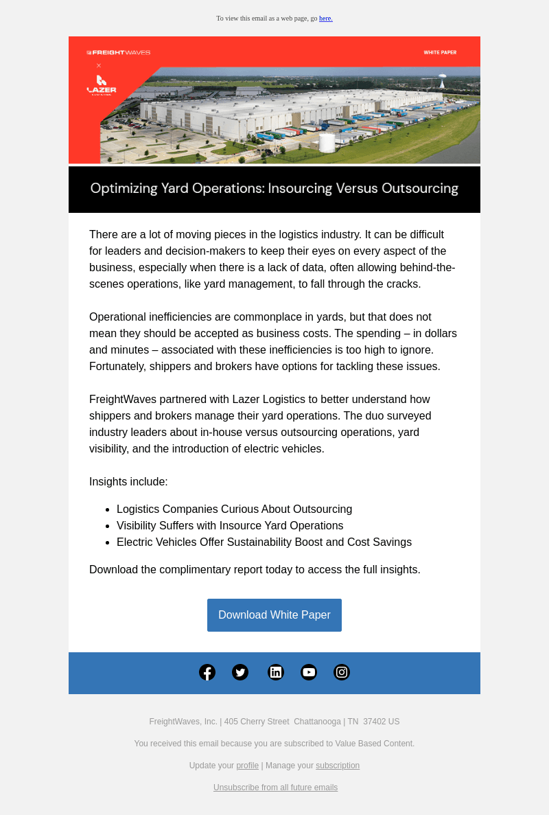 New White Paper: Optimizing Yard Source Management: Insourcing Versus Outsourcing