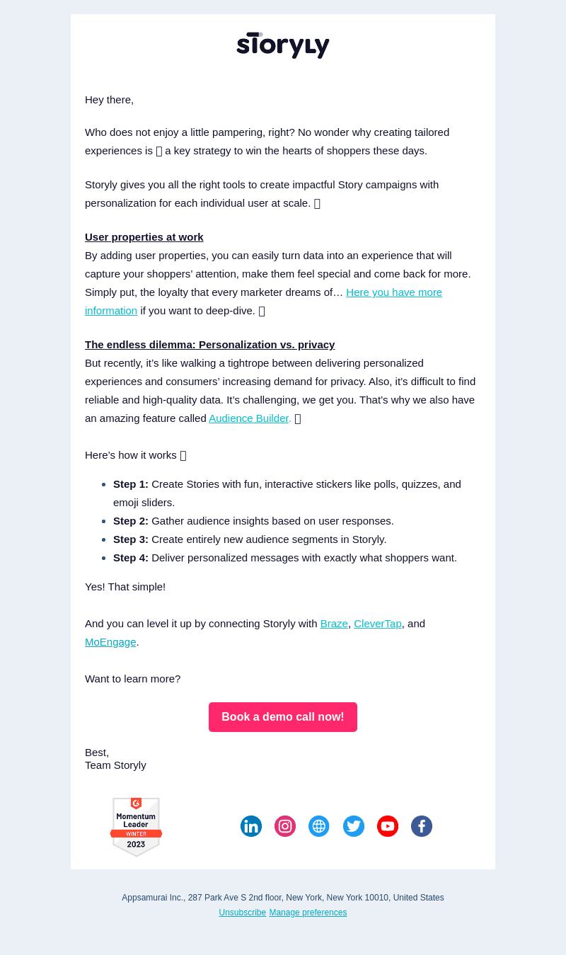 Storyly email from Thu, Jul 20, 2023