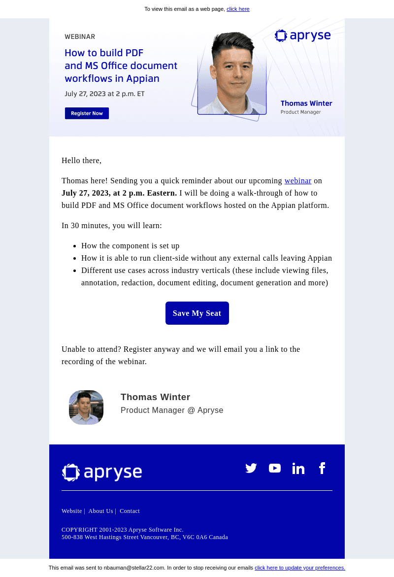Webinar: How to build PDF and MS Office document workflows in Appian