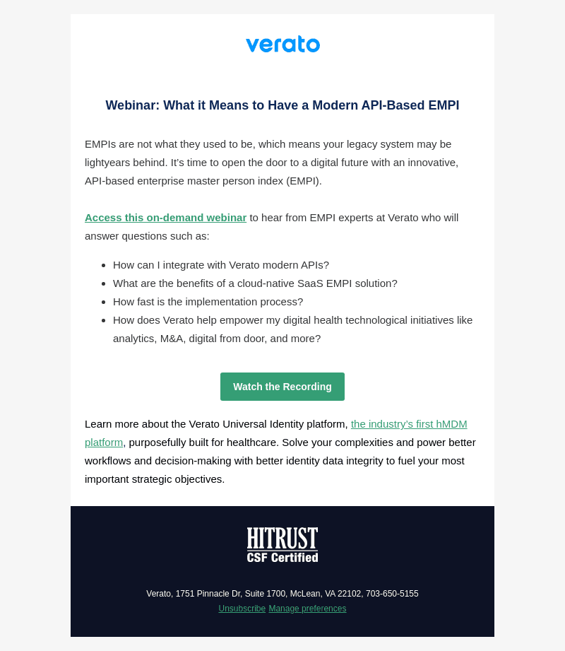 Your Modern, API-Based EMPI