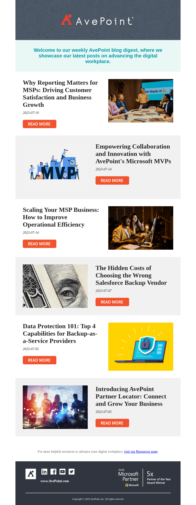 Keep Up With the Latest: AvePoint's Weekly Blog Digest