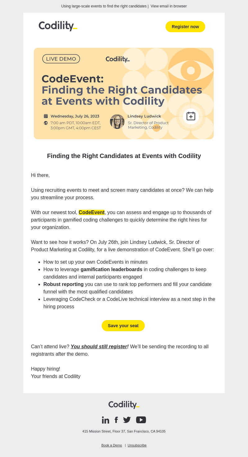 Live demo: Using gamified coding challenges to hire engineers