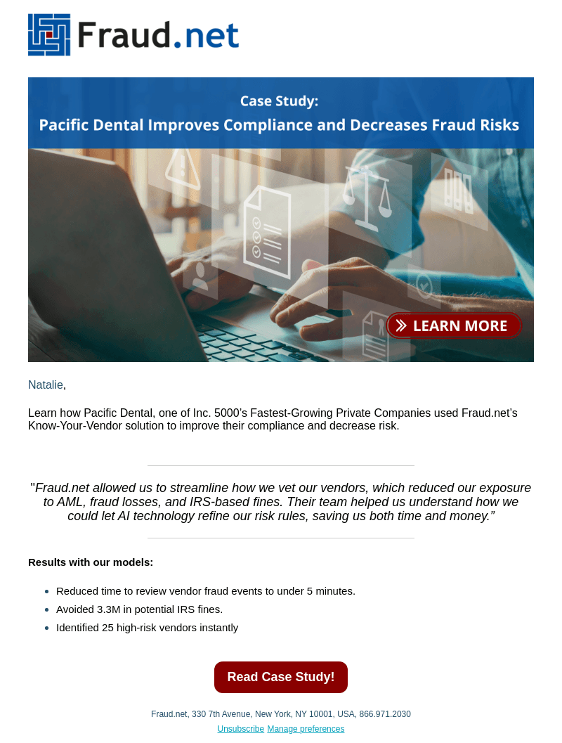 [Case Study] Learn how we helped this client achieve compliance and avoid fines...