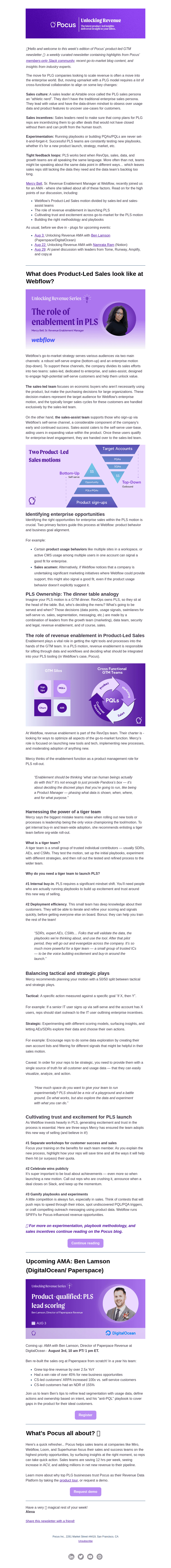 The role of enablement in PLS launch