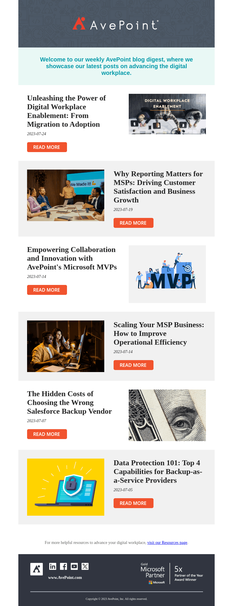 Keep Up With the Latest: AvePoint's Weekly Blog Digest
