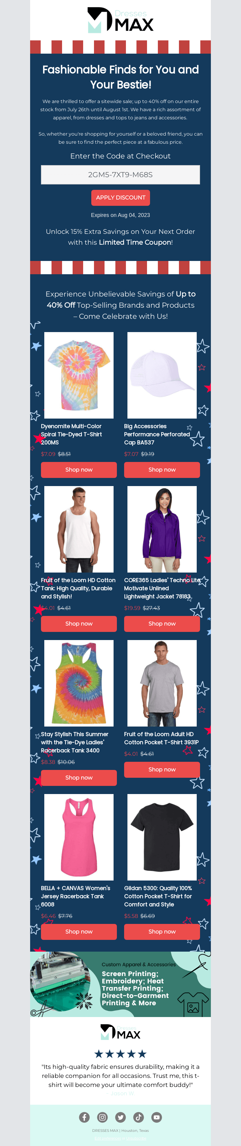 Dresses Max email from Fri, Jul 28, 2023